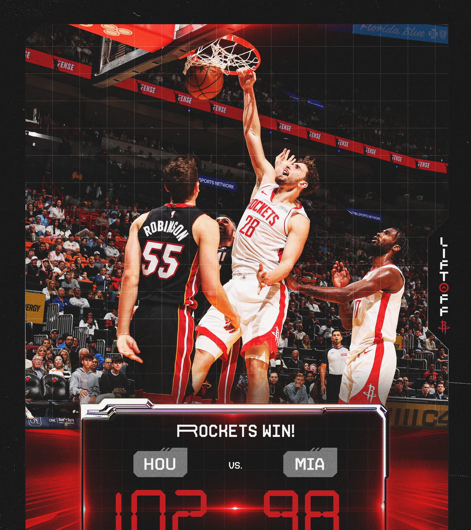 火箭全队合作默契，助力球队获得胜利