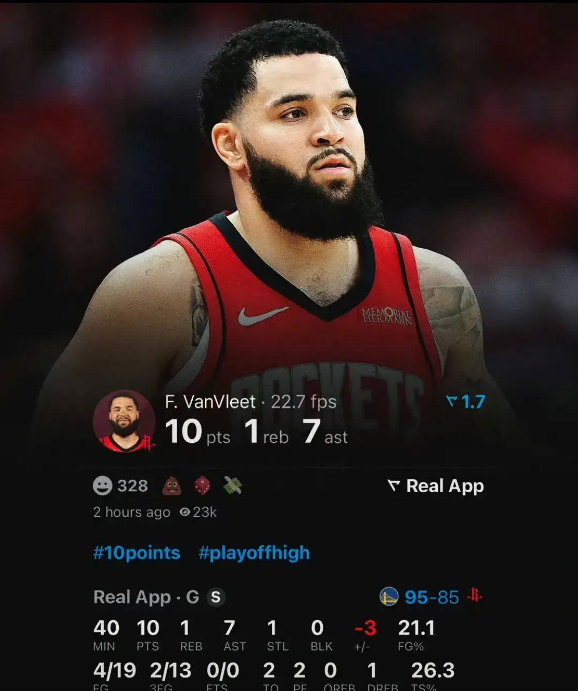 猛龙轻松击败魔术，范弗利特贡献全场最高24分