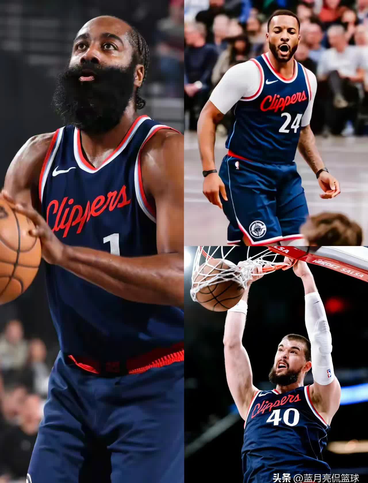 快船连胜独行侠，哈雷尔30+10